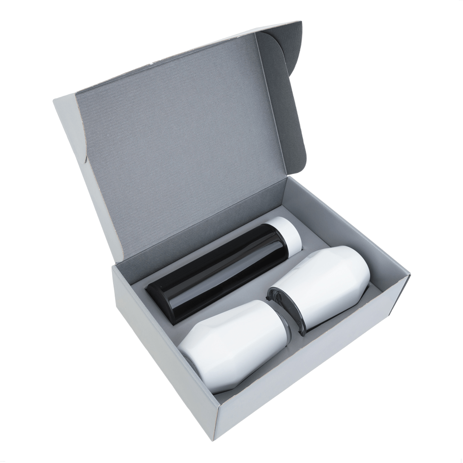 Набор Hot Box duo E2B  (черный с белым), черный, металл, микрогофрокартон