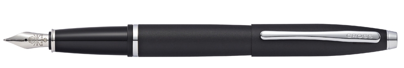 Перьевая ручка Cross Calais Matt Black, черный, латунь, нержавеющая сталь