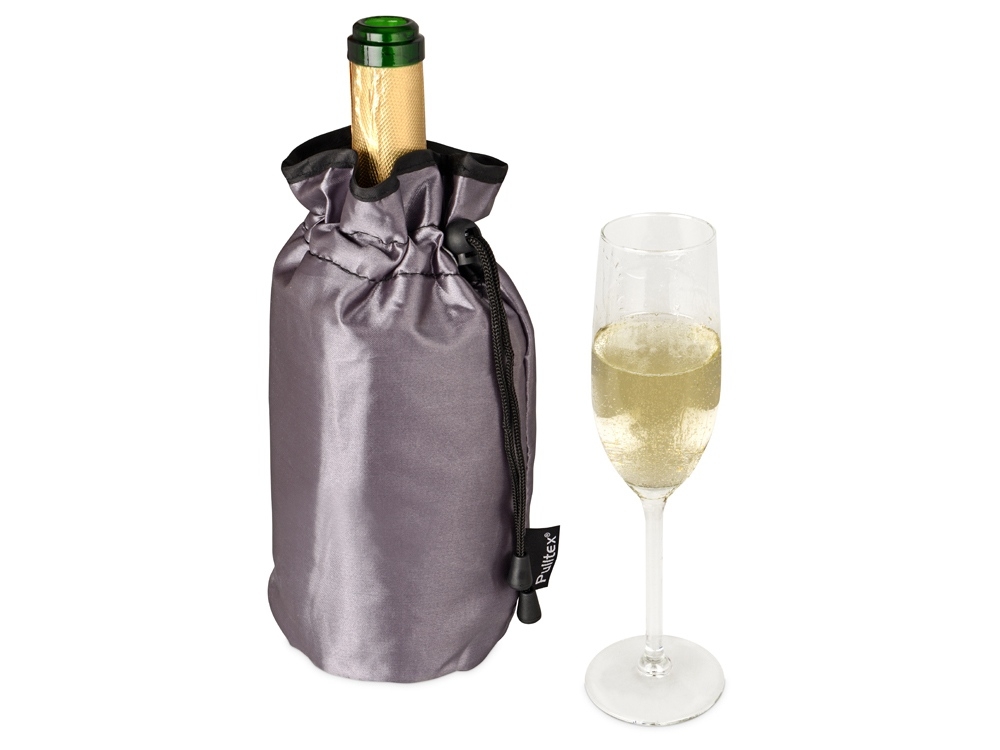 Охладитель для бутылки шампанского «Cold bubbles», серебристый, нейлон
