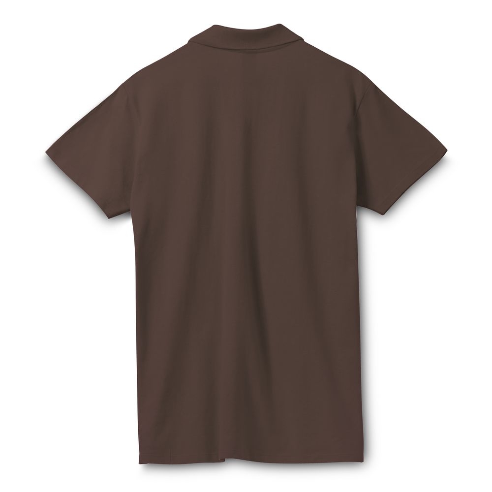 Рубашка поло мужская Spring 210, шоколадно-коричневая, коричневый, хлопок