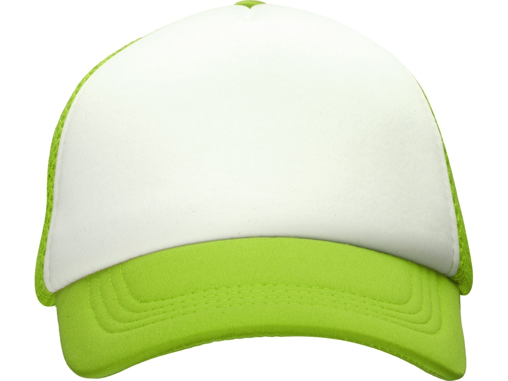 Бейсболка «Newport», зеленый, белый, полиэстер