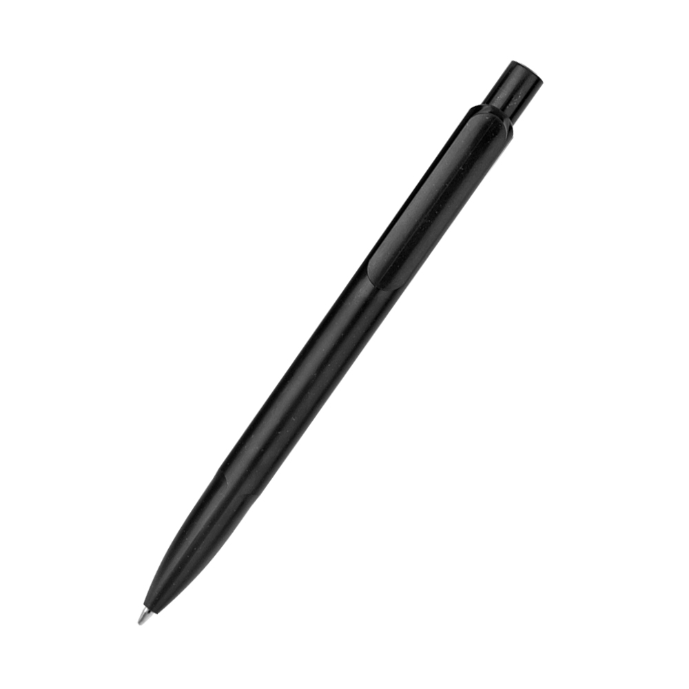 Ручка из биоразлагаемой пшеничной соломы Melanie, черная, черный