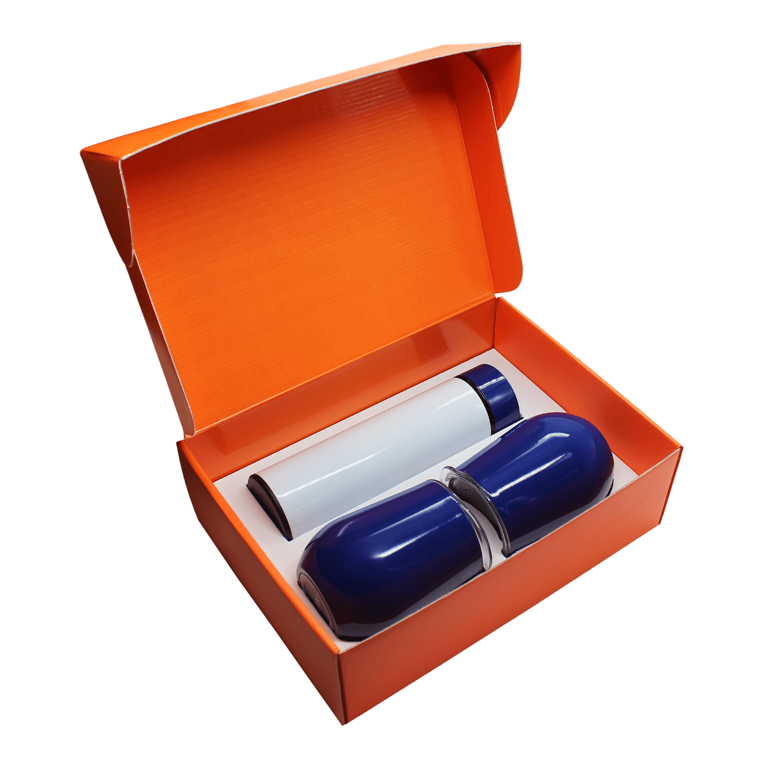 Набор Hot Box Duo C2W W (белый с синим), синий, металл, микрогофрокартон