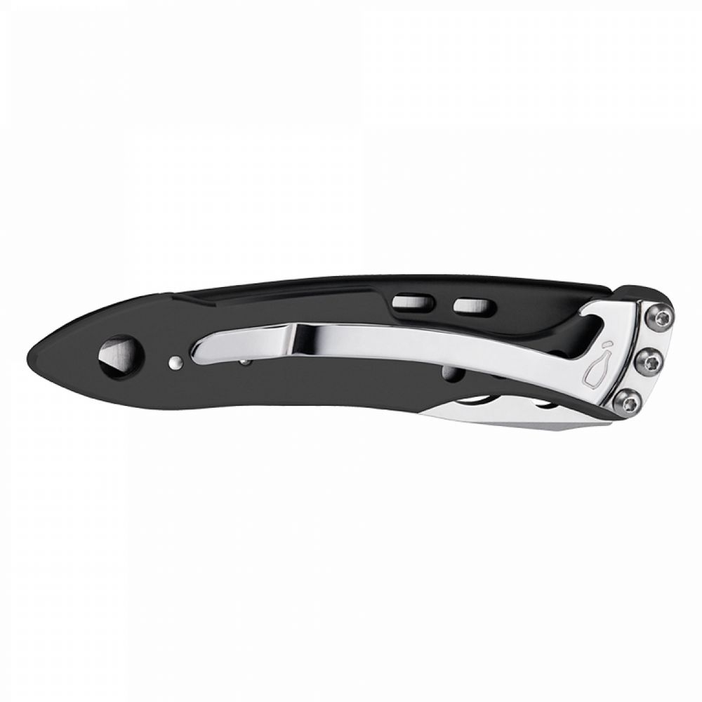 Нож Skeletool KBX, стальной с черным, черный, серый, нержавеющая сталь, 420hc
