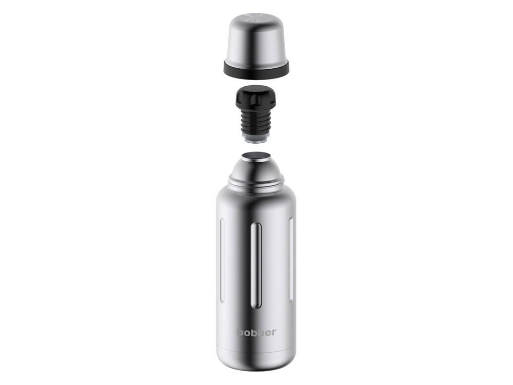 Вакуумный термос «Flask», 1 л, серебристый, металл