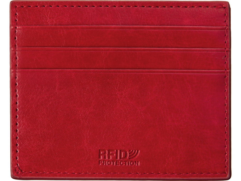Картхолдер для 6 карт с RFID-защитой «Fabrizio», красный, кожзам