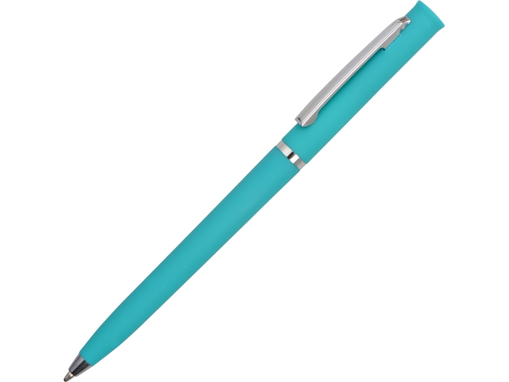 Ручка пластиковая шариковая «Navi» soft-touch, голубой, soft touch