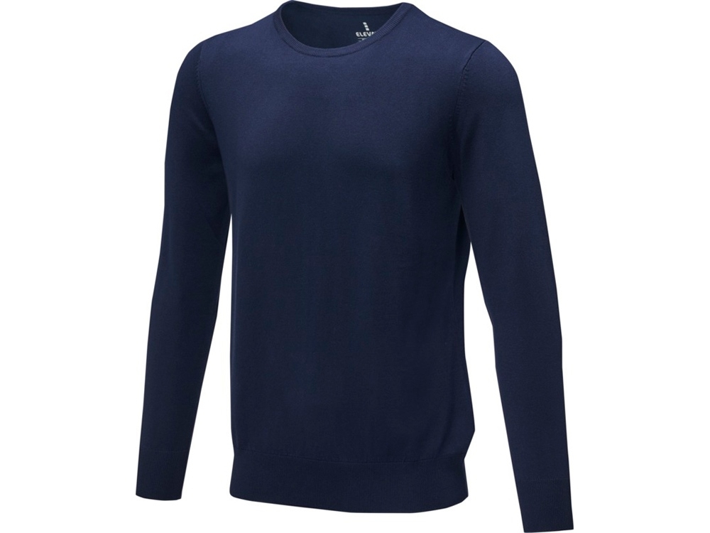 Пуловер «Merrit» с круглым вырезом, мужской, синий, вискоза