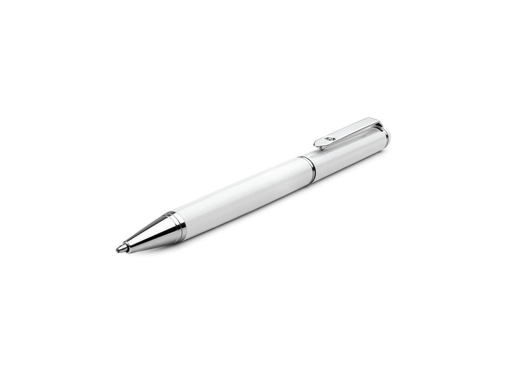 Подарочный набор «CALIOPE SET»: ручка шариковая, ручка роллер, белый, металл