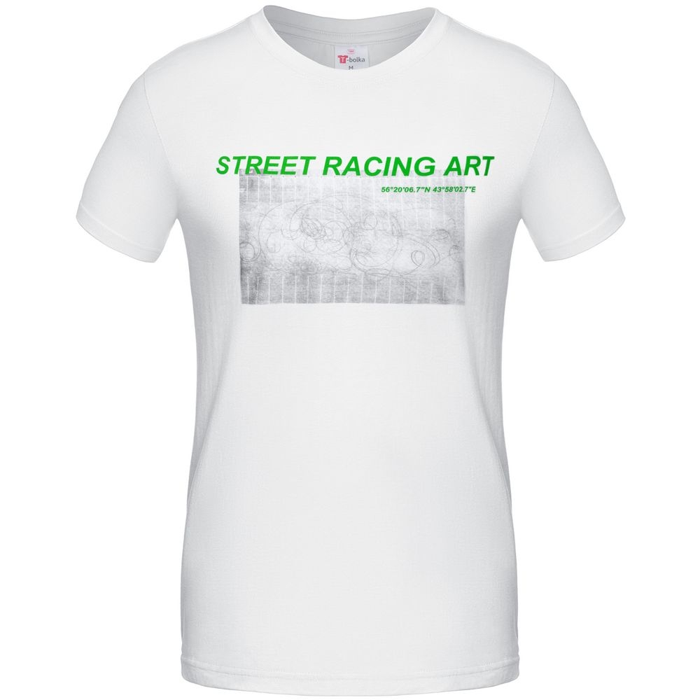 Футболка Street Racing Art, белая, белый, хлопок