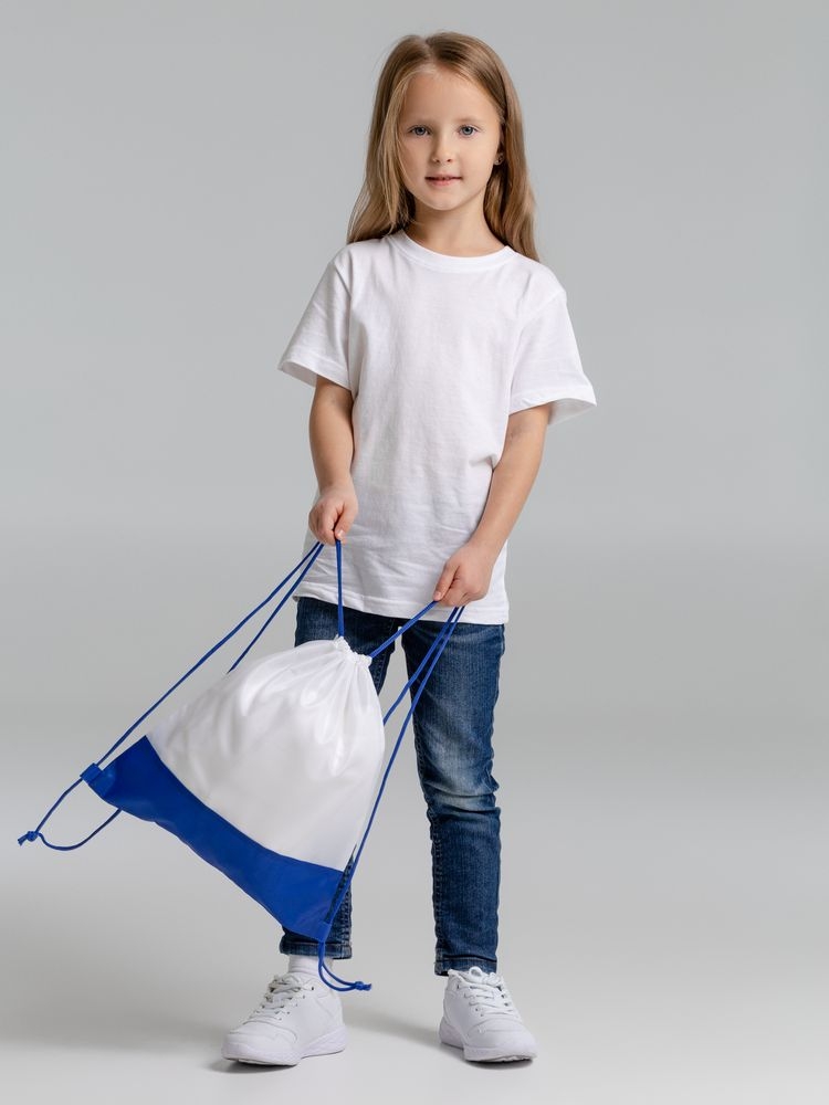 Рюкзак детский Classna, белый с синим, белый, полиэстер 100%, 210d
