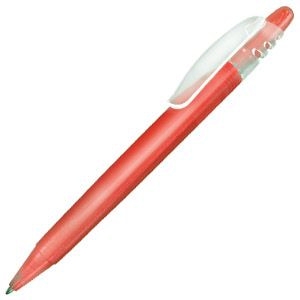 X-8 FROST, ручка шариковая, фростированный красный, пластик, красный, пластик