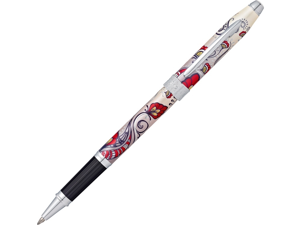 Ручка-роллер «Botanica», красный, серебристый, металл