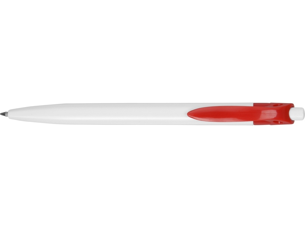 Ручка пластиковая шариковая «Какаду», белый, красный, пластик