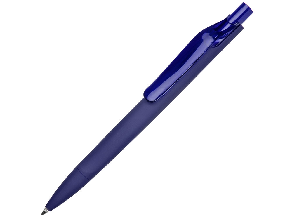 Ручка пластиковая шариковая Prodir DS6 PRR «софт-тач», синий, soft touch