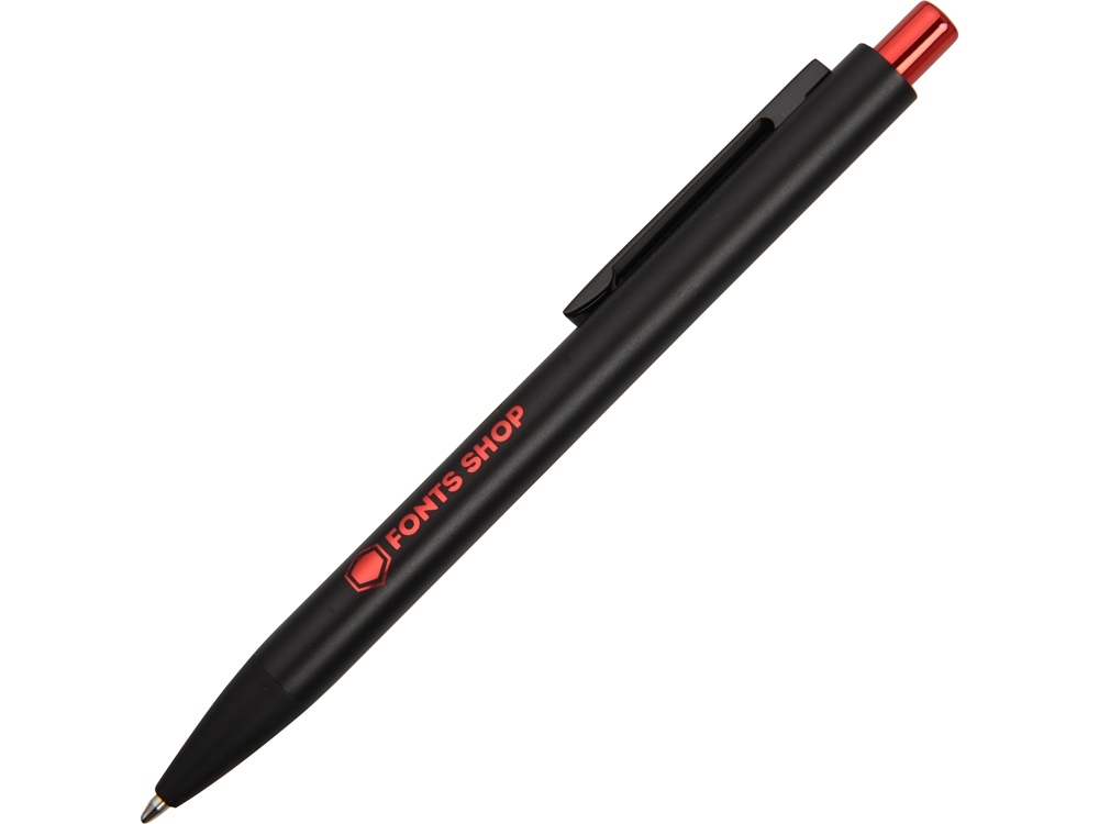 Ручка металлическая шариковая «Blaze», черный, красный, металл
