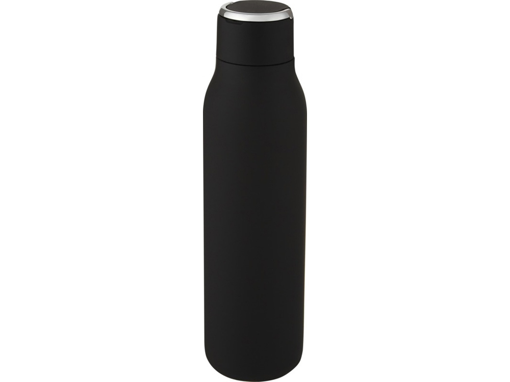 Бутылка с вакуумной изоляцией и металлической петлей «Marka», черный, металл