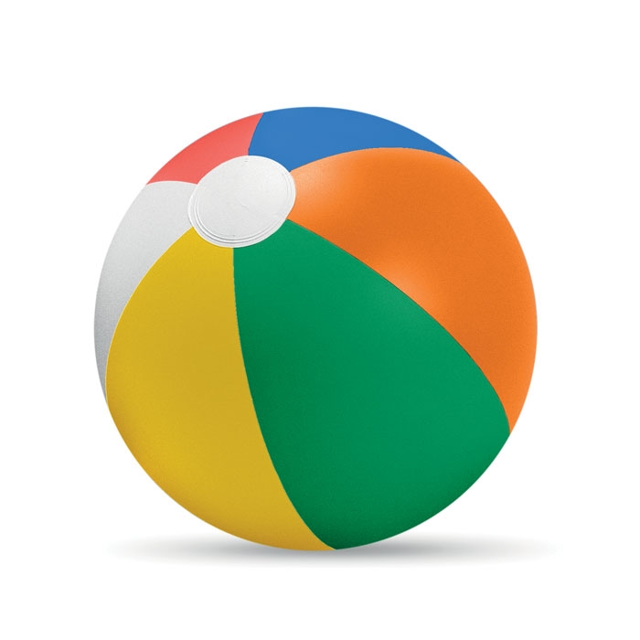 Мяч надувной пляжный, многоцветный, pvc-пластик