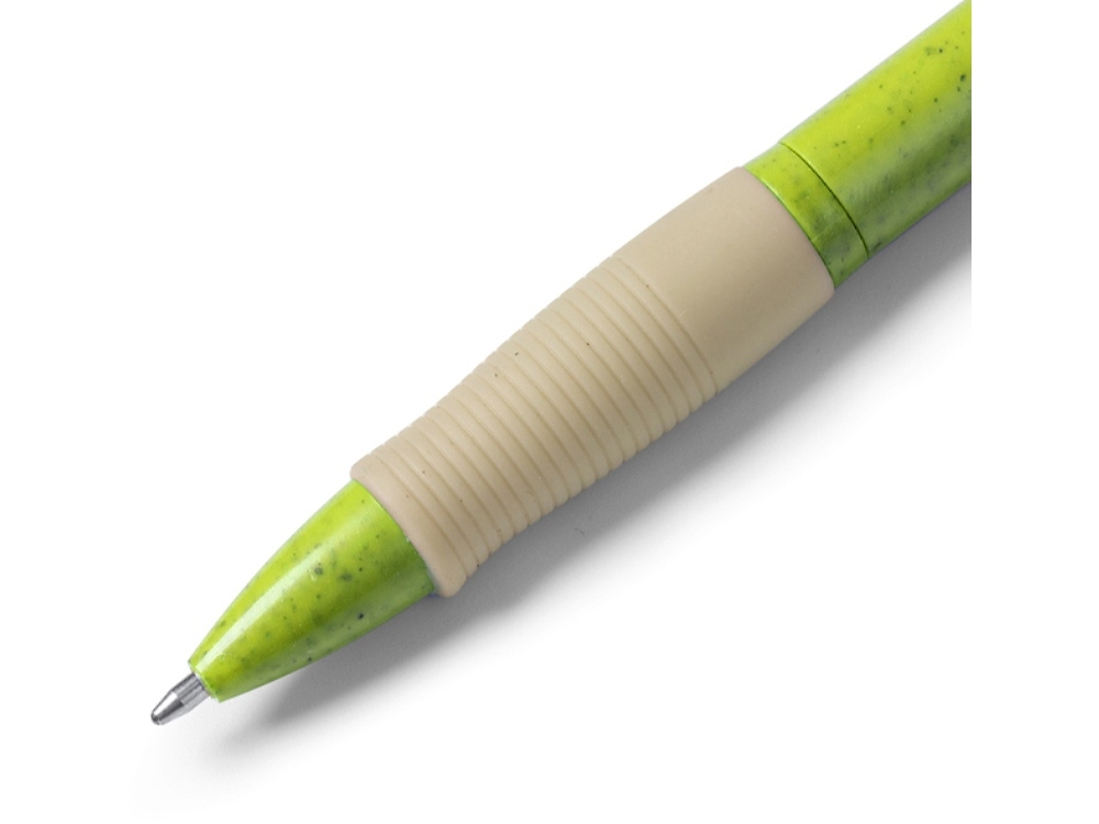 Ручка шариковая из пшеничного волокна HANA, зеленый, пластик, растительные волокна