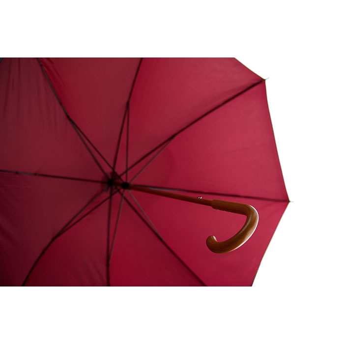 Зонт-трость, бордовый, полиэстер