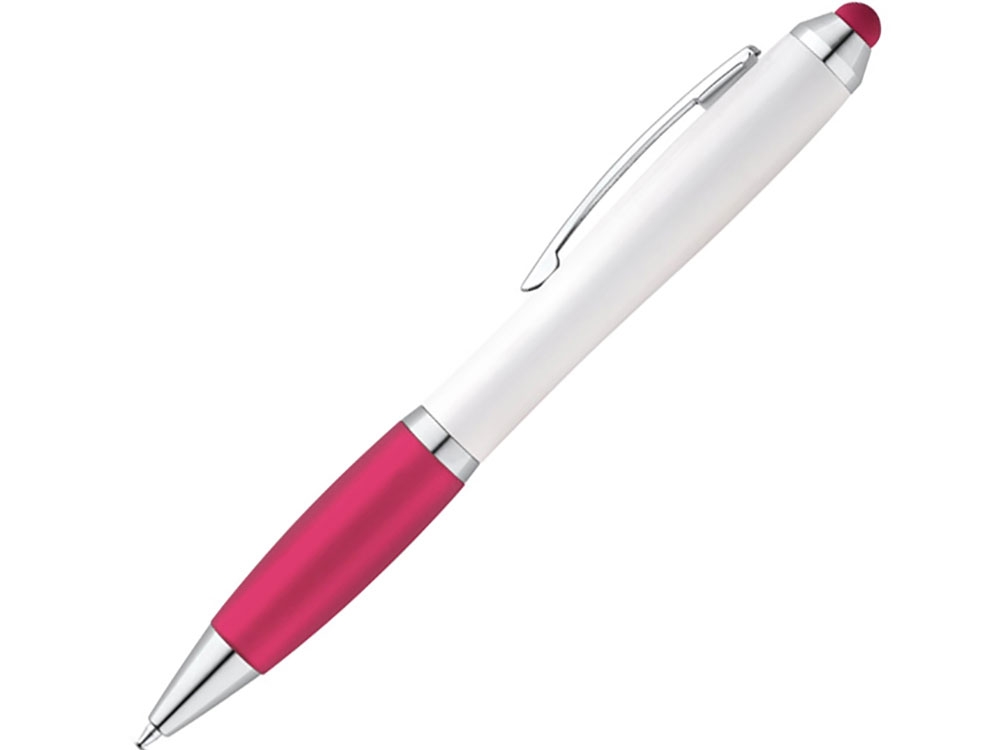 Шариковая ручка с зажимом из металла «SANS», розовый, пластик