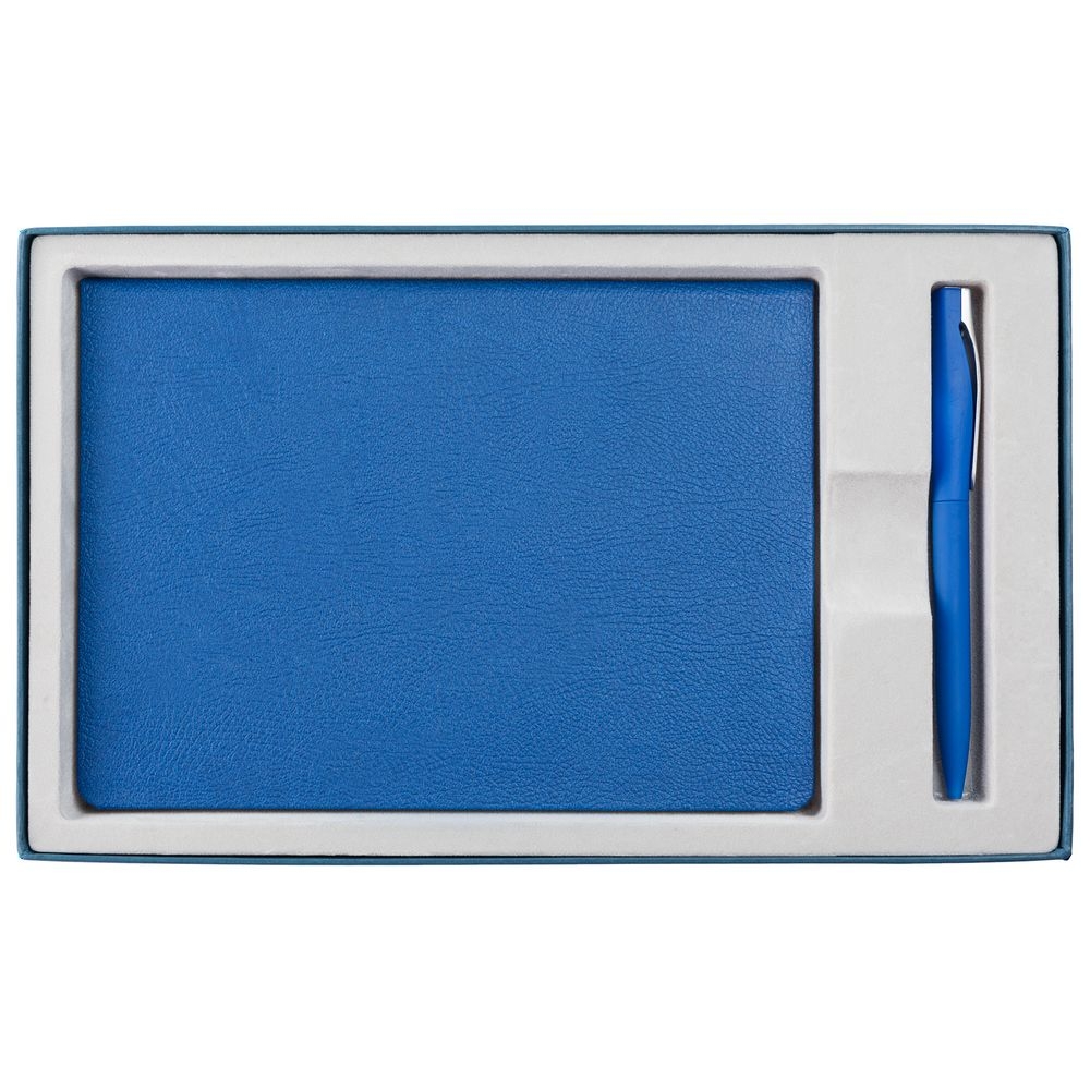 Коробка Adviser под ежедневник, ручку, синяя, синий, картон