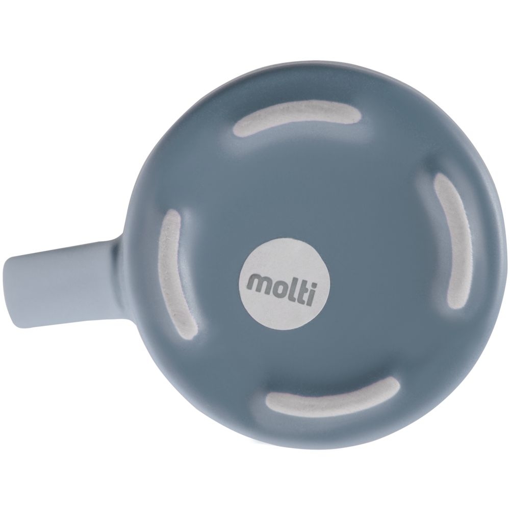 Кружка Modern Bell, матовая, серо-синяя, серый, фарфор