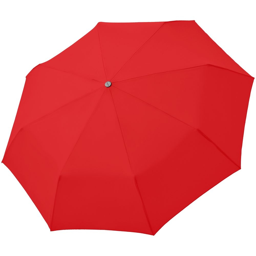 Зонт складной Carbonsteel Magic, красный, красный, купол - эпонж, алюминий; ручка - пластик, 190t; рама - металл; спицы - карбон