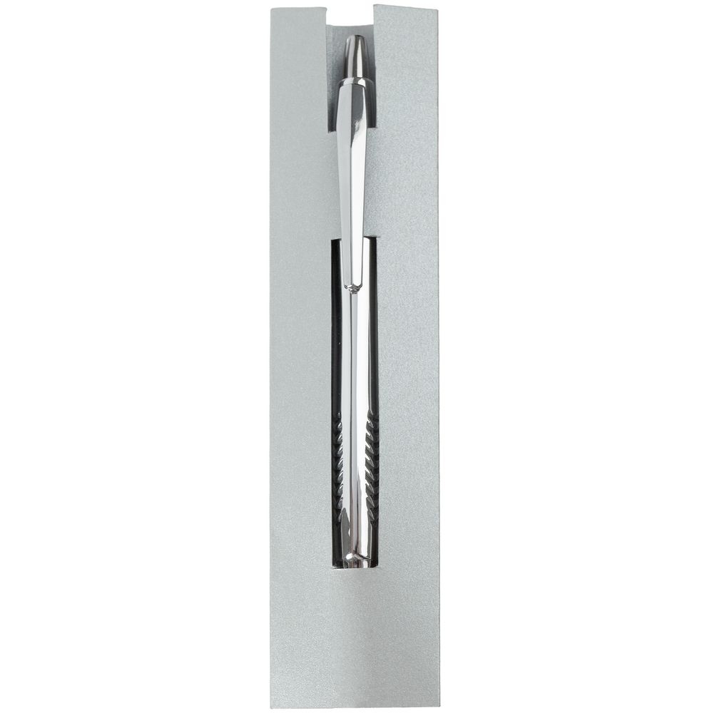Чехол для ручки Hood Color, серебристый, серебристый, картон, плотность 250 г/м²