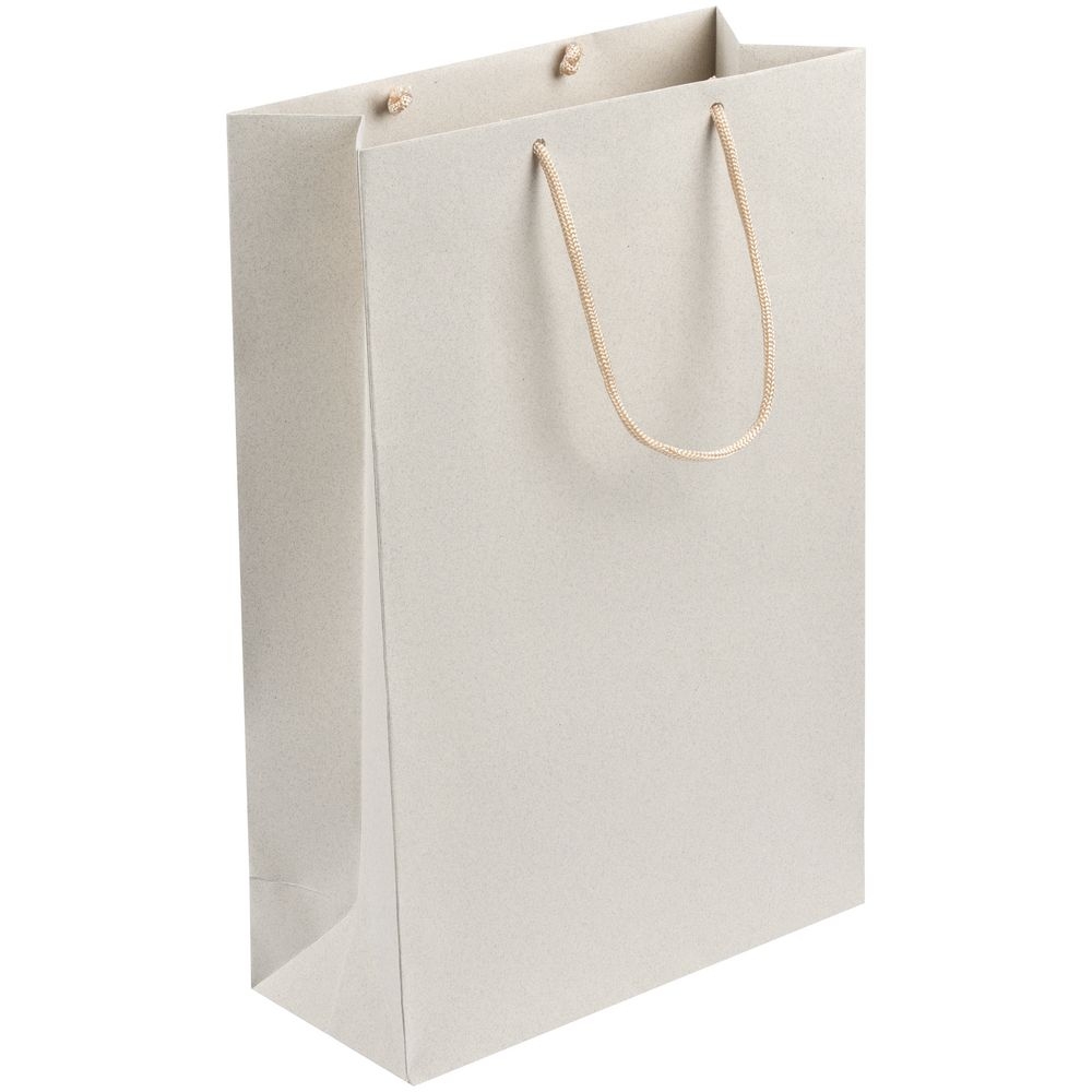 Пакет бумажный Eco Style, бежевый, бежевый, бумага, с переработанными волокнами