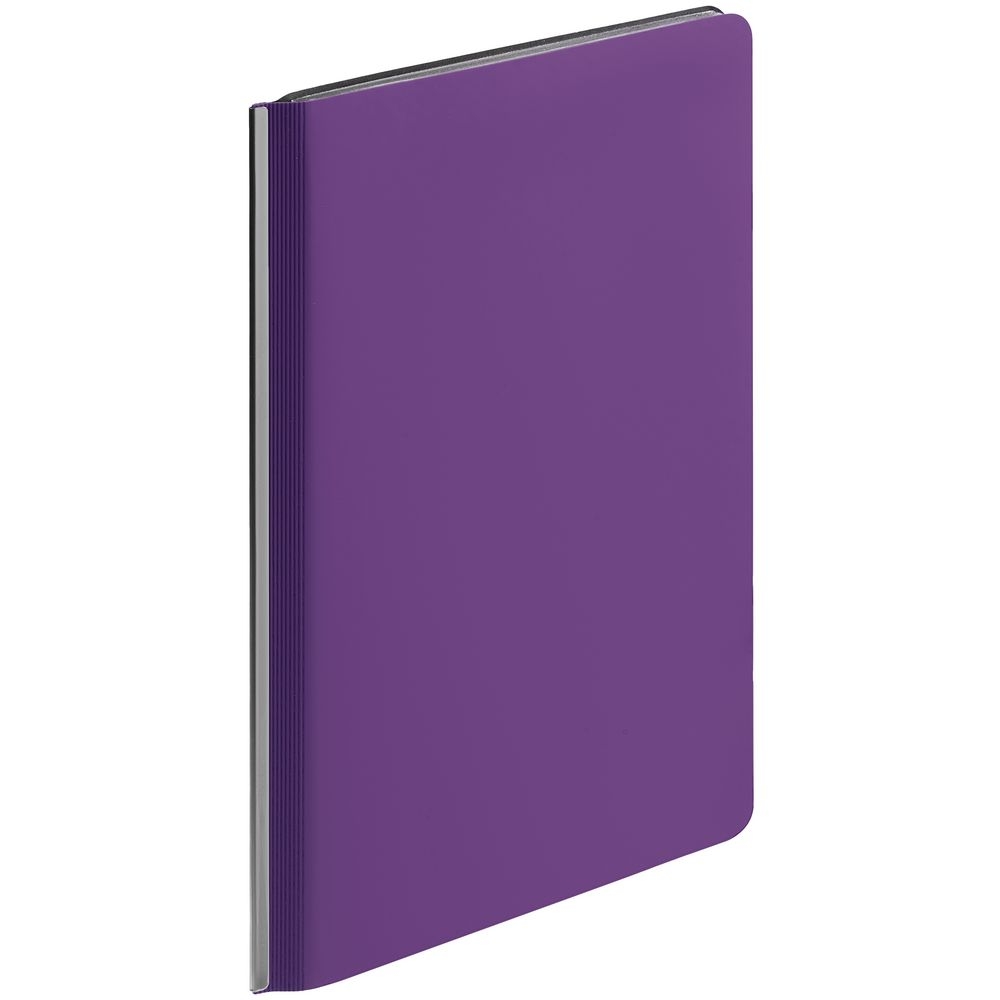 Ежедневник Aspect, недатированный, фиолетовый, фиолетовый, искусственная кожа; покрытие софт-тач