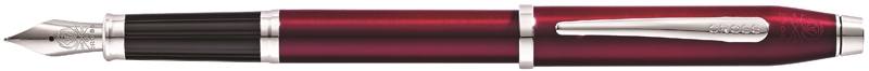Перьевая ручка Cross Century II Translucent Plum Lacquer, красный, латунь, нержавеющая сталь