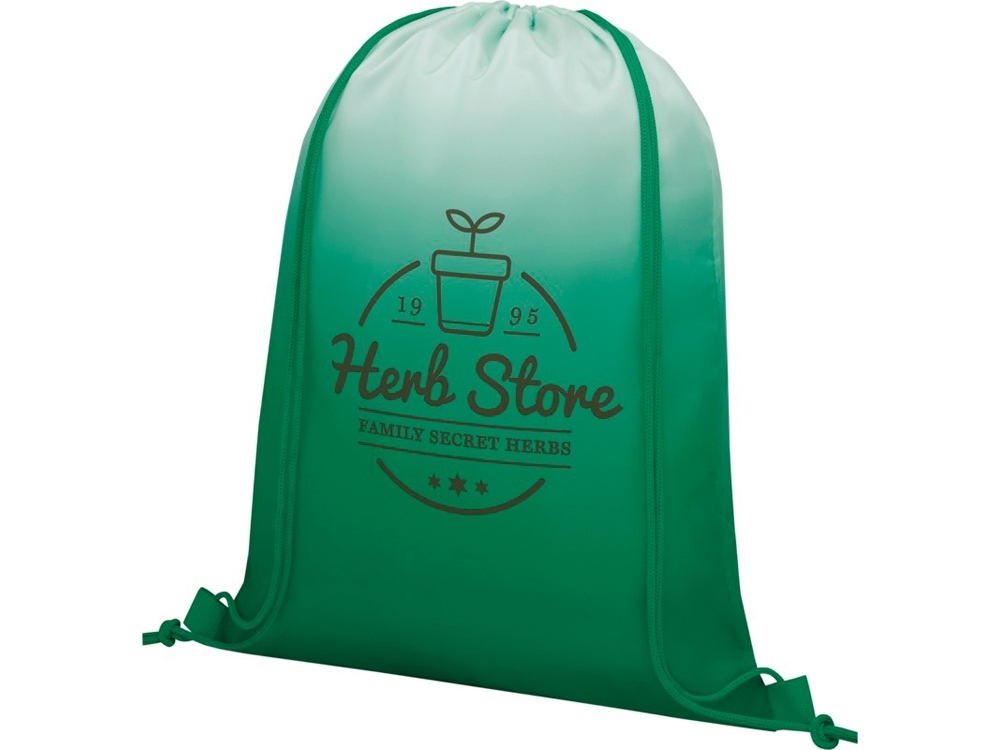Рюкзак «Oriole» с плавным переходом цветов, зеленый, полиэстер