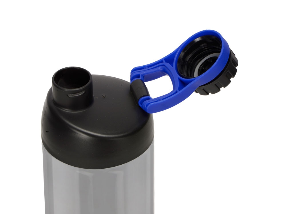 Спортивная бутылка для воды с держателем «Biggy», 1000 мл, синий, полипропилен
