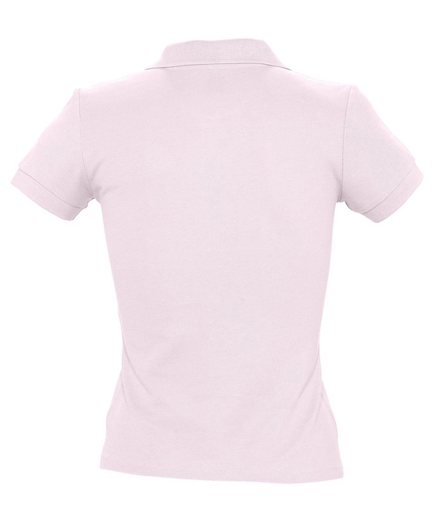 Рубашка поло женская People 210, нежно-розовая, розовый, хлопок
