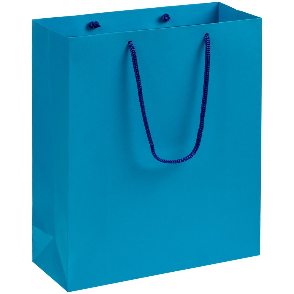 Пакет бумажный Wide, голубой, голубой, бумага