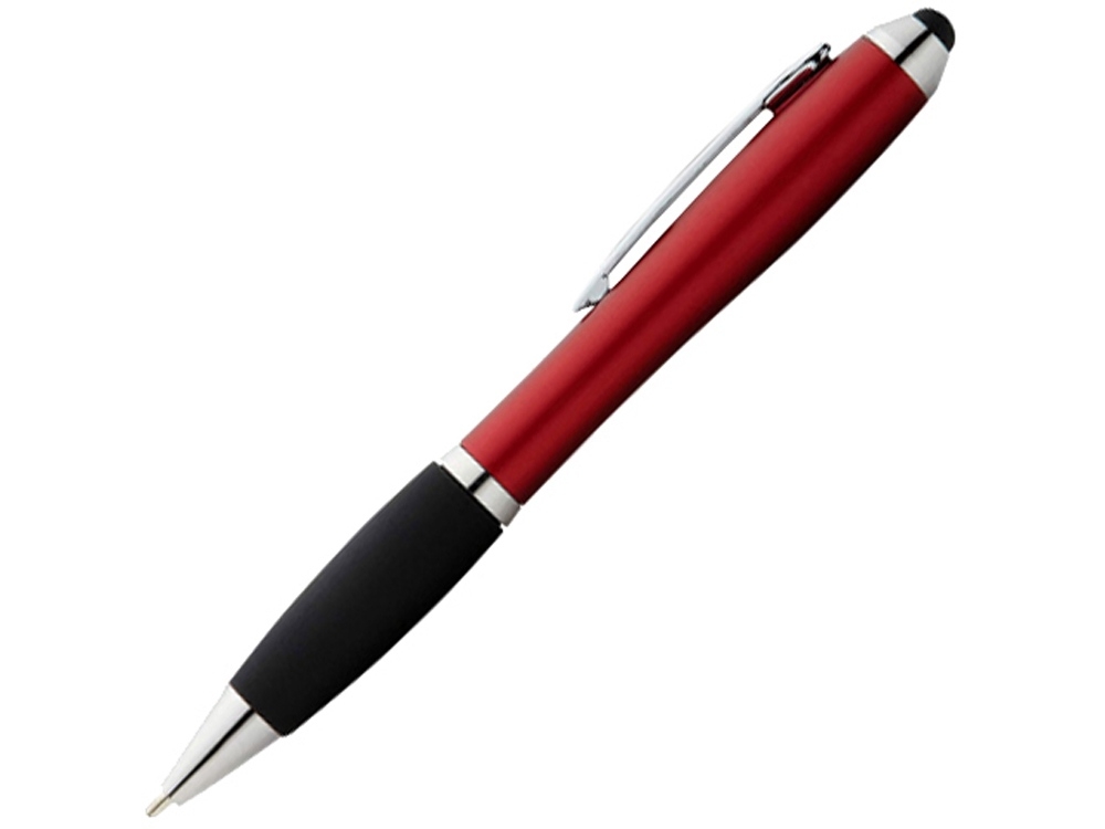 Ручка-стилус шариковая «Nash», черный, красный, пластик