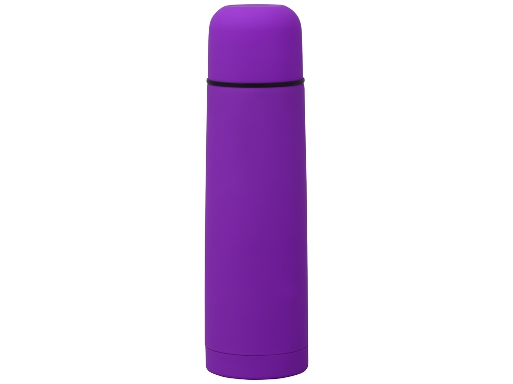 Термос «Ямал Soft Touch» с чехлом, фиолетовый, металл, soft touch