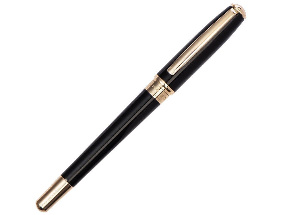 Ручка-роллер Essential Lady Black, черный, желтый, металл