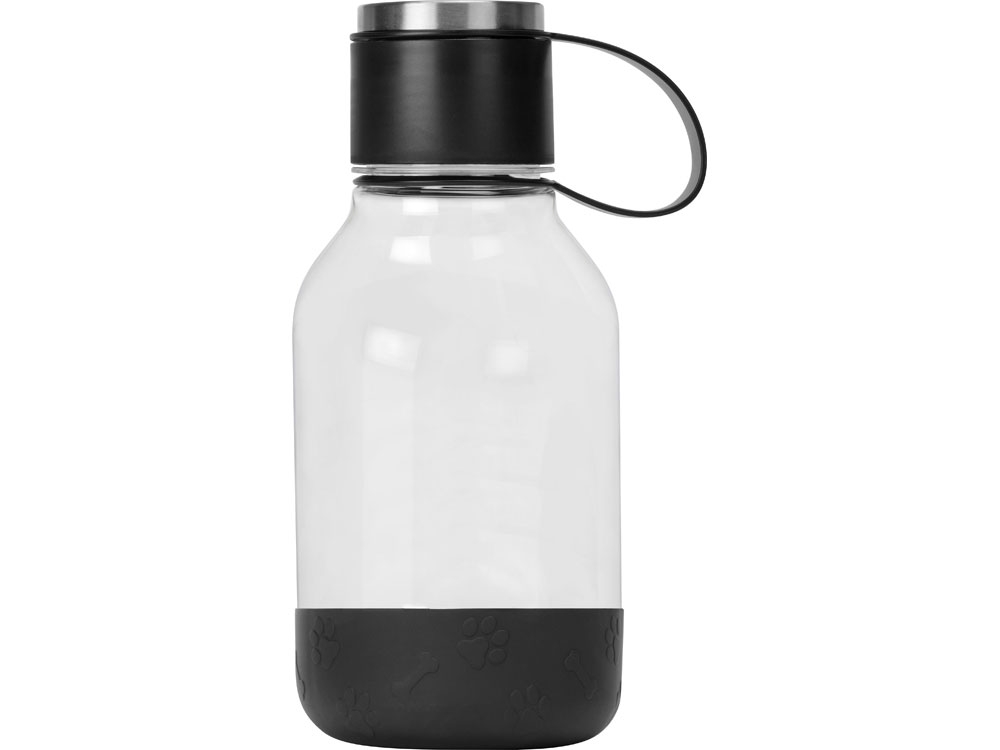 Бутылка для воды 2-в-1 «Dog Bowl Bottle» со съемной миской для питомцев, 1500 мл, черный, пластик