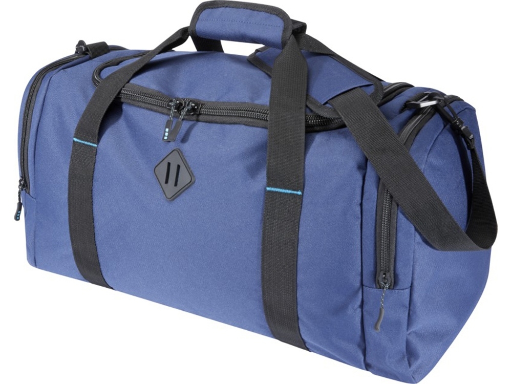 Спортивная сумка Repreve® Ocean из переработанного ПЭТ-пластика, синий, полиэстер