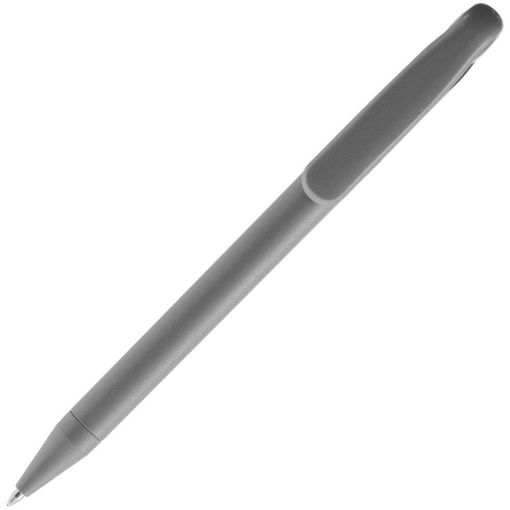 Ручка шариковая Prodir DS1 TMM Dot, серая с черным, черный, серый, пластик