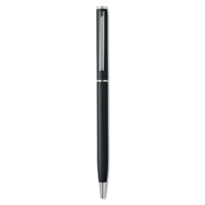 Ручка шариковая алюминиевая, черный, алюминий