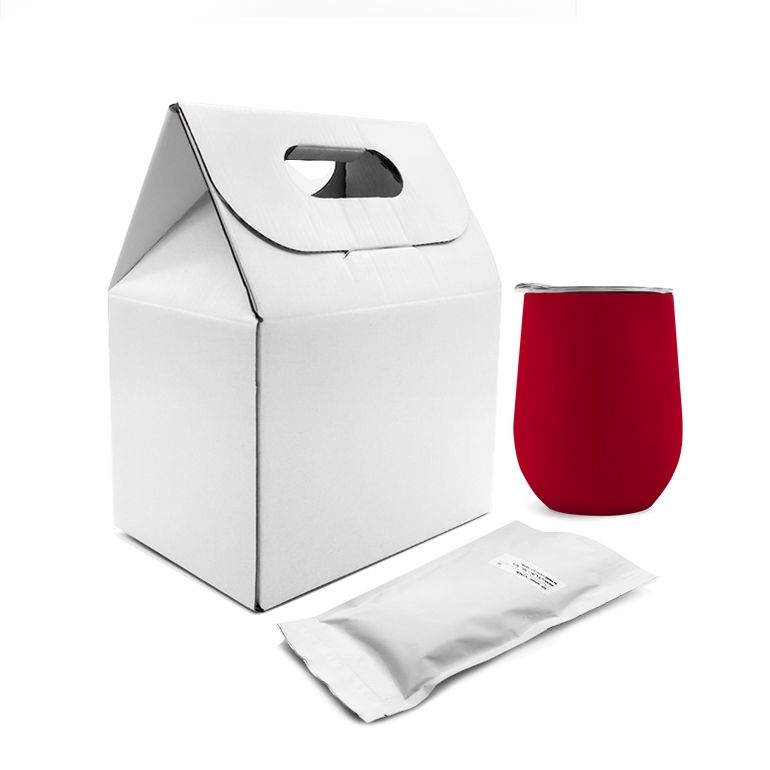 Набор Coffee Box c кофером софт-тач CO12s (красный), красный