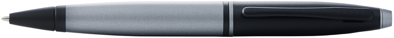 Шариковая ручка Cross Calais Matte Gray and Black Lacquer, серый, латунь