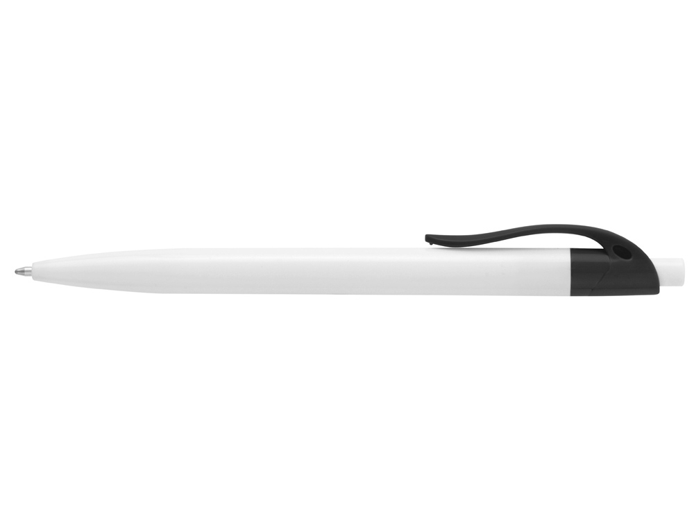 Ручка пластиковая шариковая «Какаду», черный, белый, пластик