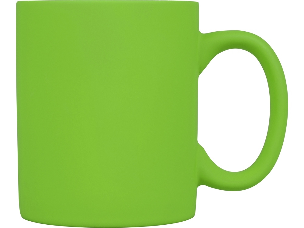 Кружка с покрытием soft-touch «Barrel of a Gum», зеленый, soft touch