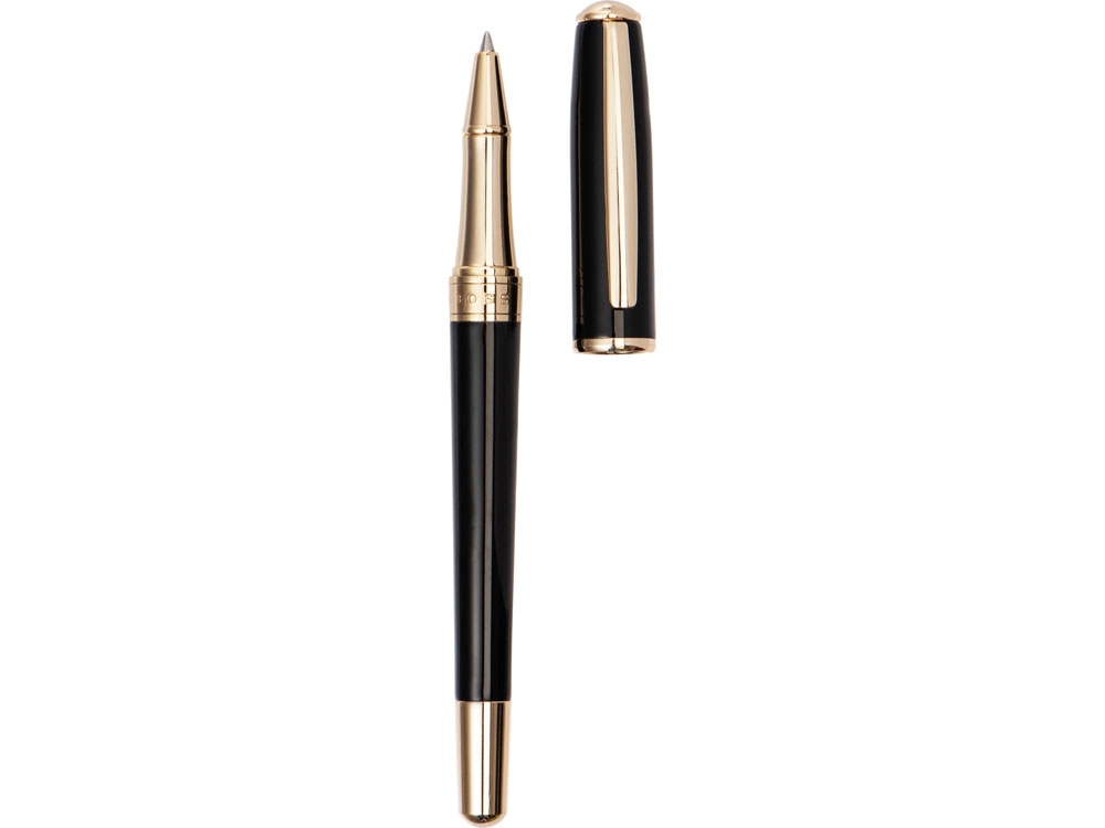 Ручка-роллер Essential Lady Black, черный, желтый, металл