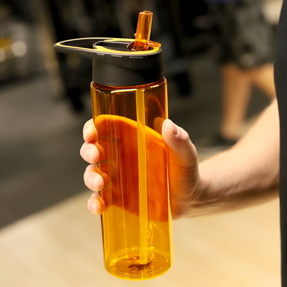 Пластиковая бутылка Mystik, оранжевая, оранжевый