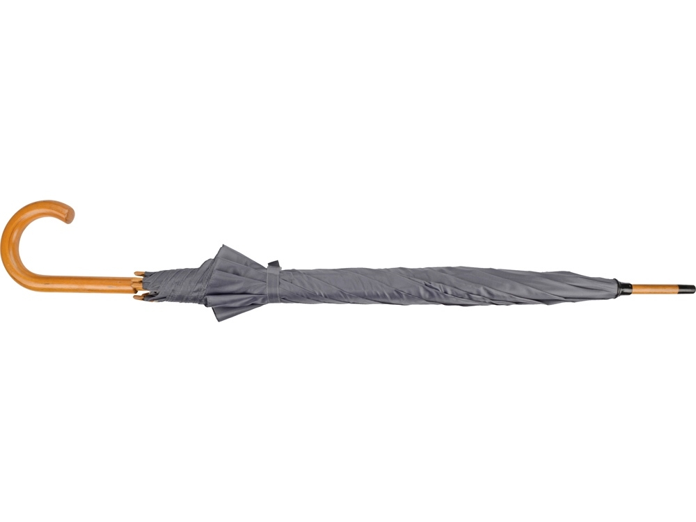Зонт-трость «Радуга», серый, полиэстер